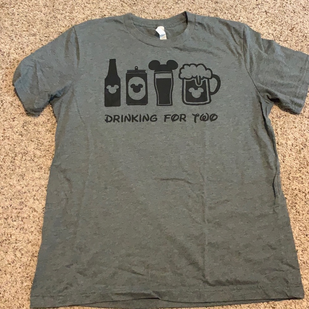 Disney themed, drinking for two shirt
